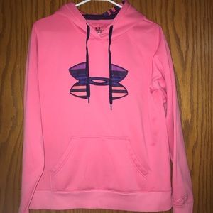 Pink Under Armour hoodie
